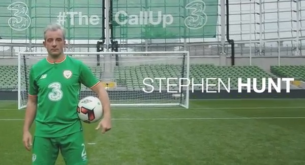 Irish fans get to see Stephen Hunt score amazing goal during their dream call-up at the Aviva
