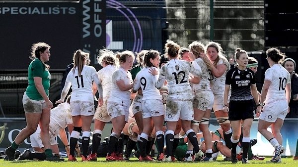 Despite big defeat, Griffin says Ireland closing gap on England