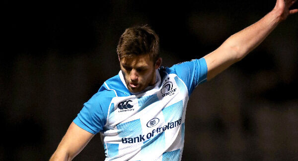 Leinster’s Ross Byrne kicks a conversio. Photos: INPHO/Bryan Keane