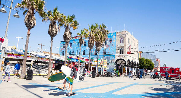 Venice Beach Promenade, Los Angeles.