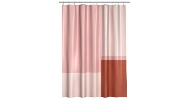 Looking to update your bathroom? Look no further than H&amp;M&rsquo;s on-trend colour block shower curtain. We&rsquo;re talking powdery pinks mixed with terracotta tones. Uber modern and easy on the pocket too, it&rsquo;s &euro;19.99, and the full homeware range is available to shop at www.hm.com.