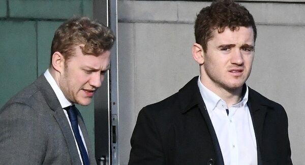 Stuart Olding (left) and Paddy Jackson.