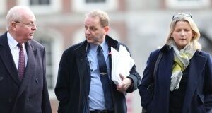 Senior Counsel Michael McDowell, Garda Sergeant Maurice McCabe and his wife Lorraine arrive to give evidence at the Disclosures Tribunal in Dublin Castle. Picture: Niall Carson/PA Wire Senior Counsel Michael McDowell, Garda Sergeant Maurice McCabe and his wife Lorraine arrive to give evidence at the Disclosures Tribunal in Dublin Castle. Picture: Niall Carson/PA Wire