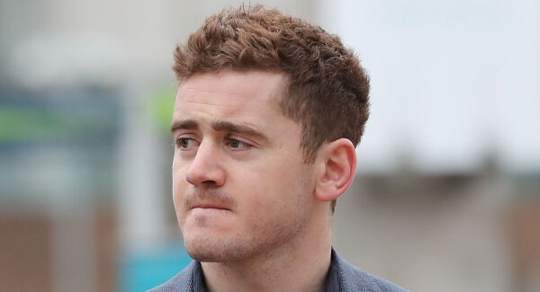 Paddy Jackson arriving in court today.