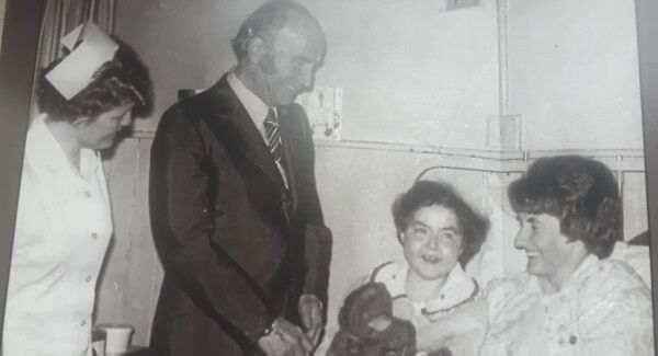 Edel in hospital around the time of her transplant. Edel in hospital around the time of her transplant.