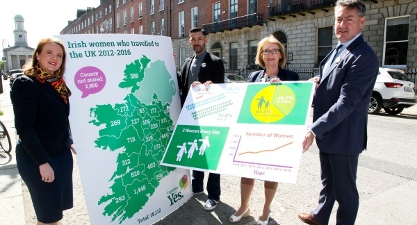 Figures show how many Irish women from each county went to UK for abortion between 2012 and 2016