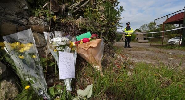 Flowers at the derelict house and farmyard on the Clonee Road, Lucan where the body of 14-year-old Ana Kriegal was found. Flowers at the derelict house and farmyard on the Clonee Road, Lucan where the body of 14-year-old Ana Kriegal was found.
