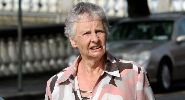 Anna Darragh, widow of the late Prof. Austin Darragh arriving at the High Court in Dublin for the hearing. Picture: CourtPix