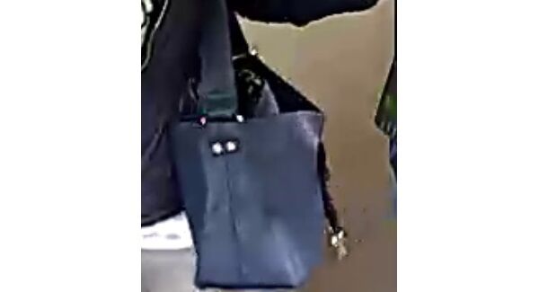 Jastine's blue shoulder bag. Jastine's blue shoulder bag.