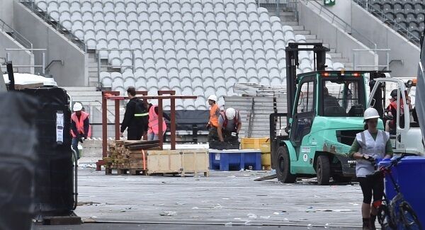 The clean up starts after the three Ed Sheeran concerts at Páirc Uí Chaoimh, Cork. Picture Dan Linehan
