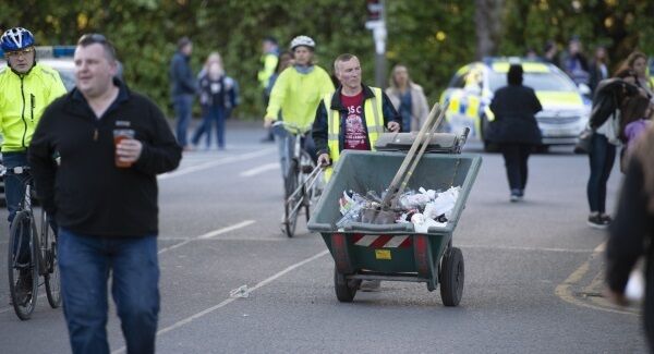 The clean up starts after the three Ed Sheeran concerts at Páirc Uí Chaoimh, Cork. Picture Dan Linehan