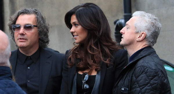 Glenda Gilsonand Louis Walsh pictured at the funeral.Photo: Colin Keegan, Collins Dublin.