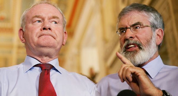 Martin McGuinness and Gerry Adams. Martin McGuinness and Gerry Adams.