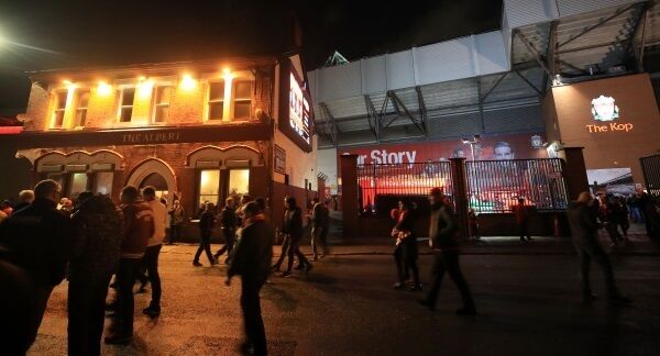 The Albert pub in Liverpool last night. The Albert pub in Liverpool last night.