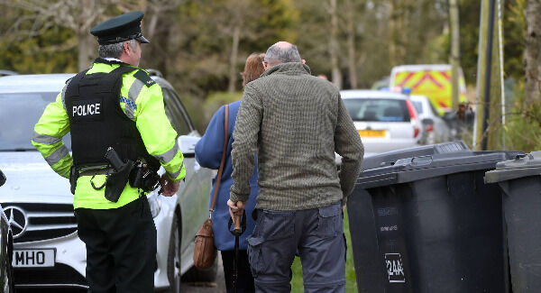 Family and friends arrive at the scene - Northern Ireland Fire Service is attending the scene of a light aircraft fire at Nutts Corner, County Antrim. Pic: Justin Kernoghan Family and friends arrive at the scene - Northern Ireland Fire Service is attending the scene of a light aircraft fire at Nutts Corner, County Antrim. Pic: Justin Kernoghan