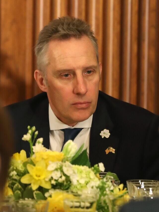 Ian Paisley at a lunch in Washington DC (Niall Carson/PA)