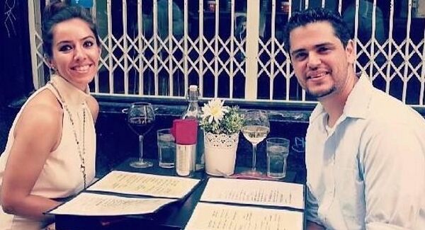 Malak Thawley with her husband, Alan