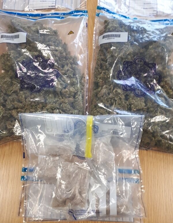 The drugs seized last night. Pic: Garda Press Office. The drugs seized last night. Pic: Garda Press Office.
