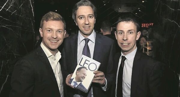 Philip Ryan, left, and Niall O’Connor, joint authors of ‘Leo: A Very Modern Taoiseach’, with Health Minister Simon Harris at the launch of the biography in Dublin. Philip Ryan, left, and Niall O’Connor, joint authors of ‘Leo: A Very Modern Taoiseach’, with Health Minister Simon Harris at the launch of the biography in Dublin.