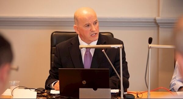 Seán Gallagher addressing Westmeath County Council . Pic: Kinlan Photography