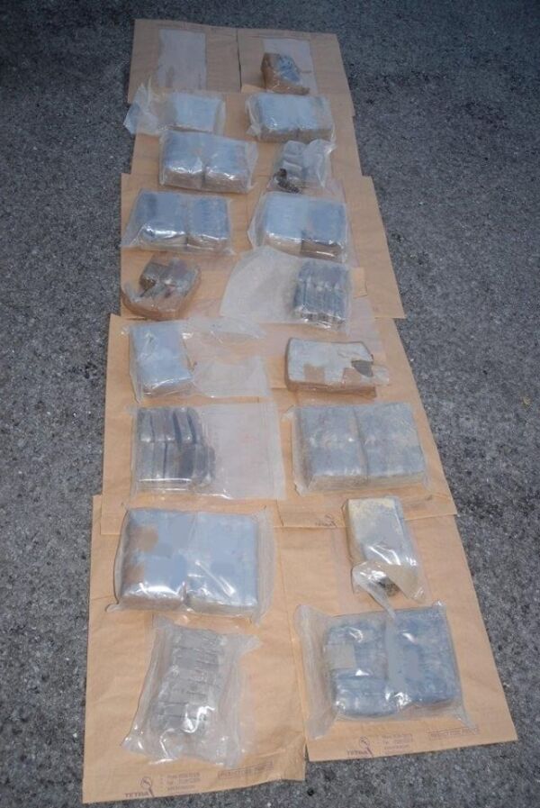 Some of the cannabis seized yesterday. Pic: Garda Press Office