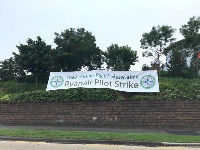 A sign outside the company headquarters at Swords in Dublin (Aoife Moore/PA)