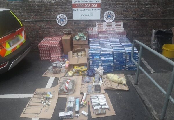 The seizure in Limerick yesterday. Pic: Garda Press Office.