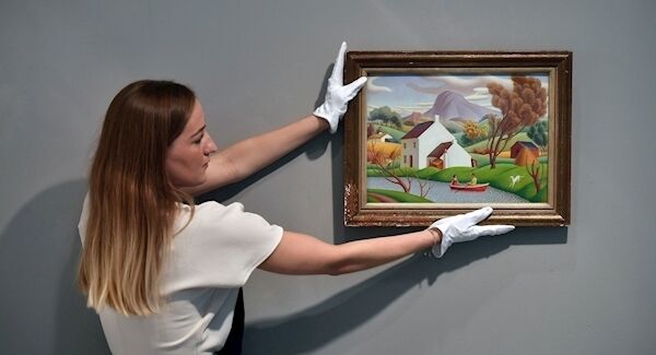 Pax by John Luke is on view as part of auction house's Sotheby's exhibition of Irish art at the Royal Hibernian Academy. Photo: Charles McQuillan/Sotheby's/PA Wire Pax by John Luke is on view as part of auction house's Sotheby's exhibition of Irish art at the Royal Hibernian Academy. Photo: Charles McQuillan/Sotheby's/PA Wire