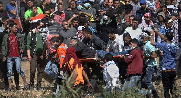 File image of Gaza protests earlier this month. File image of Gaza protests earlier this month.