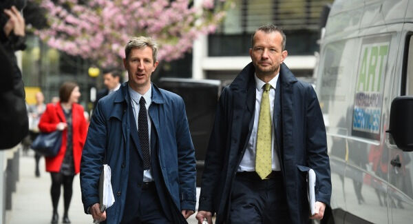 Declan Wilson (left) and Jonathan Munro of the BBC. Photos: Kirsty O'Connor/PA Wire