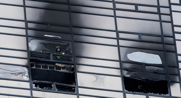 One dead after fire at Trump Tower
