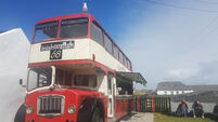 Beetroot burgers and an old London bus on Inishbofin