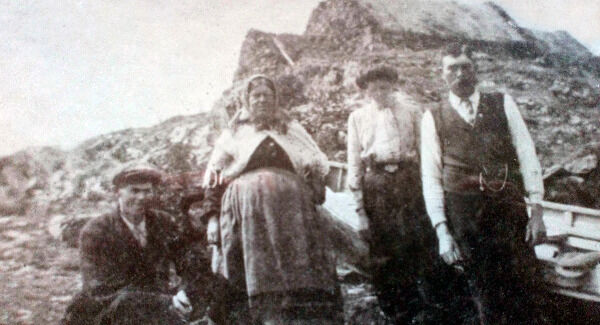Ellen OâBrien, second left, with her children Michael, Mary and John who lived on the island. Ellen was known as the Queen of Sherky. Ellen OâBrien, second left, with her children Michael, Mary and John who lived on the island. Ellen was known as the Queen of Sherky.