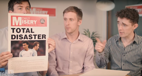 VIDEO: Foil, Arms and Hog predict the tabloid coverage of the England soccer team