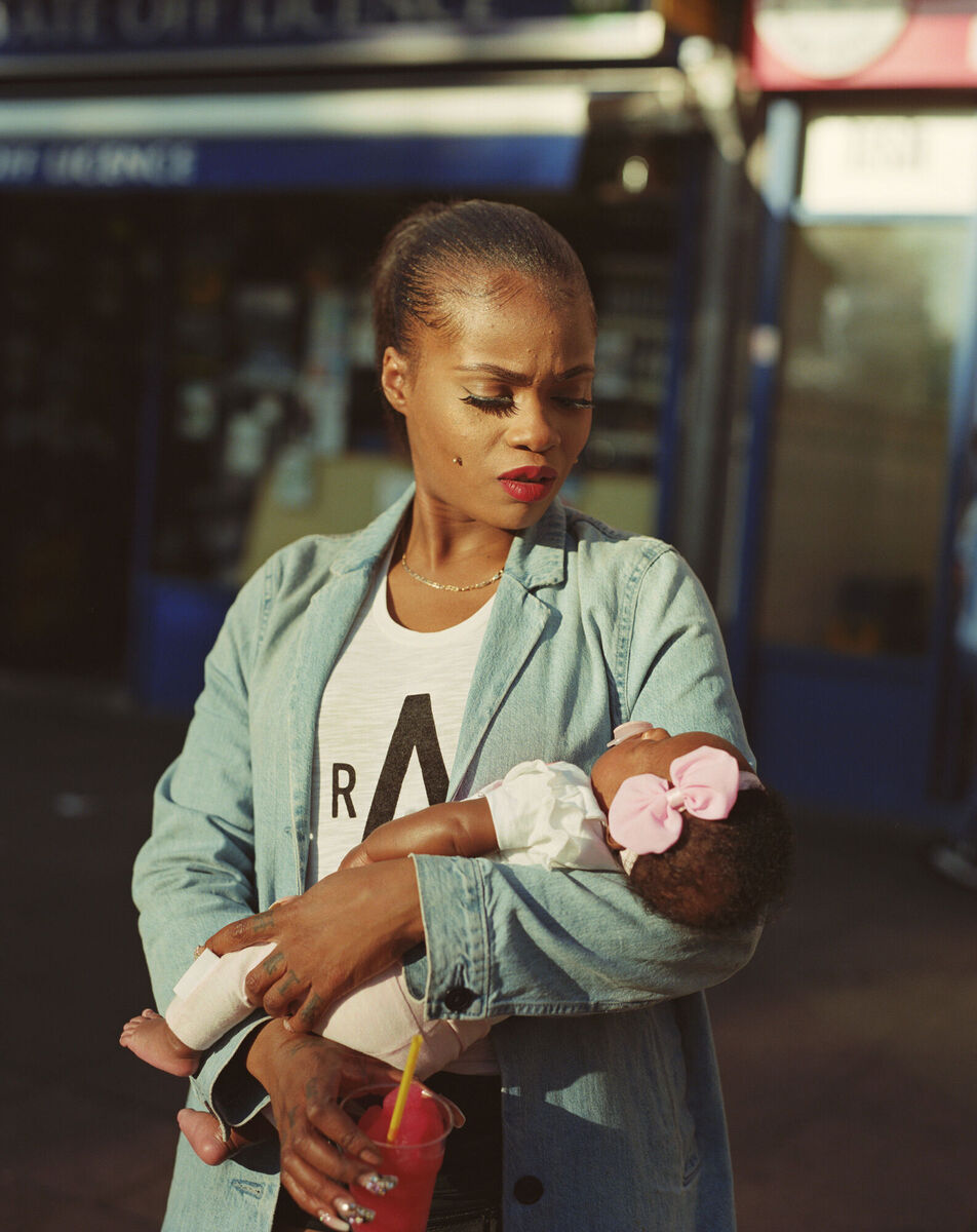 Cybil McAddy with daughter Lulu from the series Clapton Blossom by Enda Bowe. Photo: Enda Bowe/PA Wire Cybil McAddy with daughter Lulu from the series Clapton Blossom by Enda Bowe. Photo: Enda Bowe/PA Wire