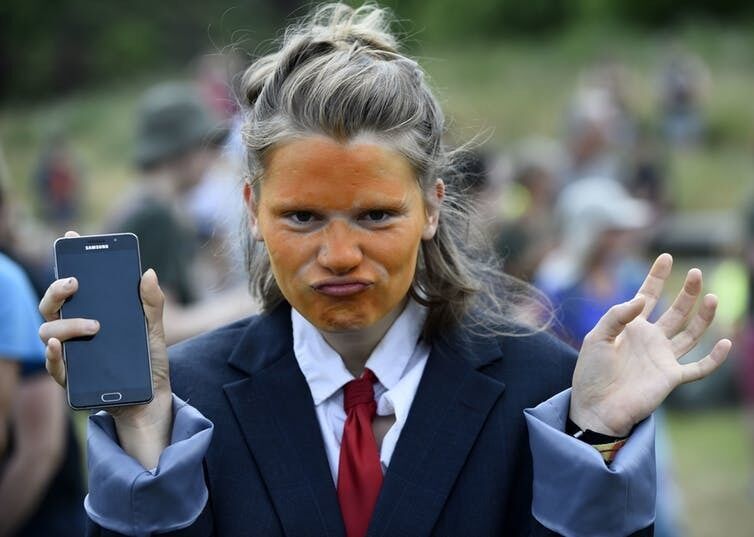 A woman demonstrates during Trump’s trip to Scotland. Lesley Martin/PA Wire/PA Images A woman demonstrates during Trump’s trip to Scotland. Lesley Martin/PA Wire/PA Images