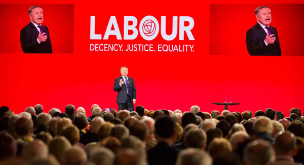 Brendan Howlin speaking at the Labour Party Conference