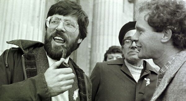 Gerry Adams and Martin McGuinness outside the GPO in 1986. Gerry Adams and Martin McGuinness outside the GPO in 1986.