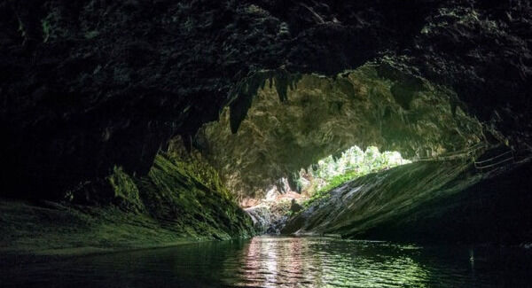 The entrance to Tham Luang cave in happier times.  via www.shutterstock.com