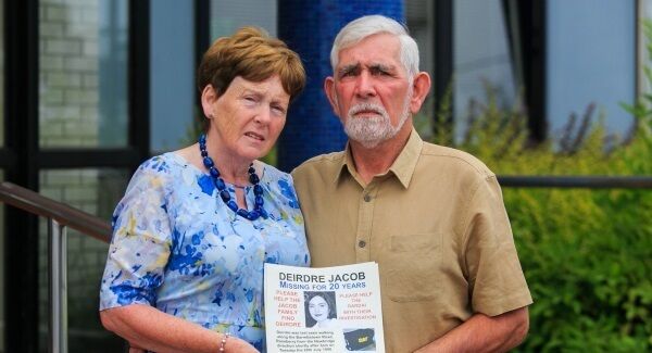 Michael and Bernadette at Naas Garda Station during an appeal to the public marking the 20th anniversary of Deidre’s disappearance. Michael and Bernadette at Naas Garda Station during an appeal to the public marking the 20th anniversary of Deidre’s disappearance.