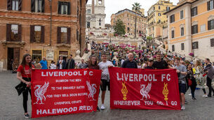 Liverpool fans urged to stick to tourist areas amid tight security in Rome