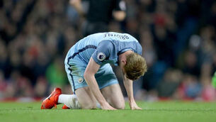 De Bruyne: Overturning 3-0 deficit 'difficult' but 'not impossible' for Man City
