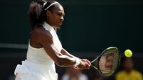 Serena moving through the gears at Wimbledon 