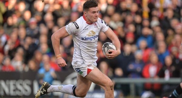 Jacob Stockdale in action for Ulster against Glasgow. Jacob Stockdale in action for Ulster against Glasgow.