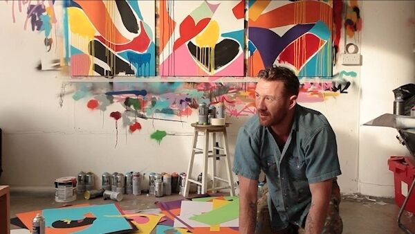 Maser the artist launches a new exhibition for the night that’s in it at his Dublin studio