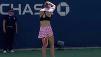 US Open code violation for Alize Cornet changing her top on court sparks outrage