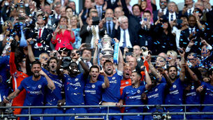 Blue is the colour at Wembley as Chelsea win the FA Cup