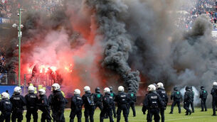 European wrap: Hamburg's first-ever relegation sparks fiery fan demonstrations