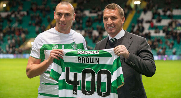 Brown made his 400th appearance for Celtic last year.