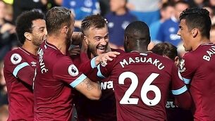 Andriy Yarmolenko brace against  Everton sees West Ham stop the rot